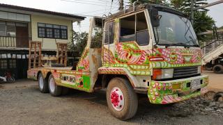 ขาย10ล้อเทรลเลอร์ FUSO195 6D16 1เพลา ระบบหางลากรถเกี่ยวข้าว แชชซีสวย เพาเวอร์เบรคทิ๊ฟฟี่ 